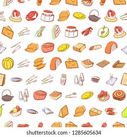 Set of thumbnails. Background for printing, design, web. Usable as icons. Seamless. Colored.