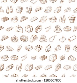 Set of thumbnails. Background for printing, design, web. Usable as icons. Seamless. Binary color.