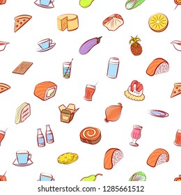 Set of thumbnails. Background for printing, design, web. Usable as icons. Seamless. Colored.