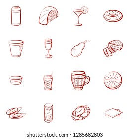 Set of thumbnails. Background for printing, design, web. Usable as icons. Binary color.