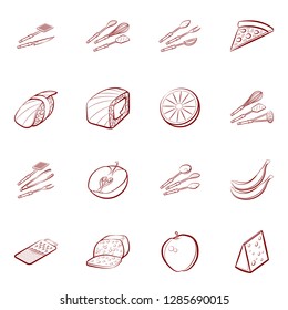 Set of thumbnails. Background for printing, design, web. Usable as icons. Binary color.