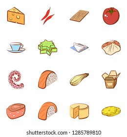 Set of thumbnails. Background for printing, design, web. Usable as icons. Colored.