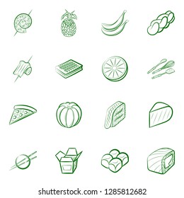 Set of thumbnails. Background for printing, design, web. Usable as icons. Binary color.