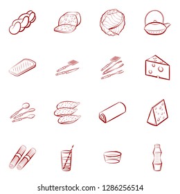 Set of thumbnails. Background for printing, design, web. Usable as icons. Binary color.