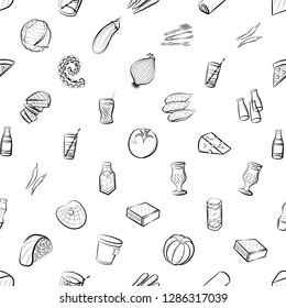 Set of thumbnails. Background for printing, design, web. Usable as icons. Seamless. Monochrome binary, black and white.