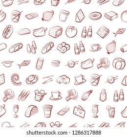 Set of thumbnails. Background for printing, design, web. Usable as icons. Seamless. Binary color.
