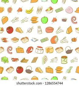 Set of thumbnails. Background for printing, design, web. Usable as icons. Seamless. Colored.