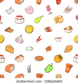 Set of thumbnails. Background for printing, design, web. Usable as icons. Seamless. Colored.