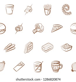 Set of thumbnails. Background for printing, design, web. Usable as icons. Seamless. Binary color.