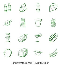 Set of thumbnails. Background for printing, design, web. Usable as icons. Binary color.