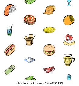Set of thumbnails. Background for printing, design, web. Usable as icons. Seamless. Colored.