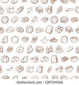 Set of thumbnails. Background for printing, design, web. Usable as icons. Seamless. Binary color.