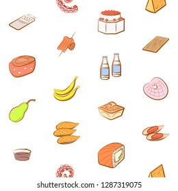 Set of thumbnails. Background for printing, design, web. Usable as icons. Seamless. Colored.