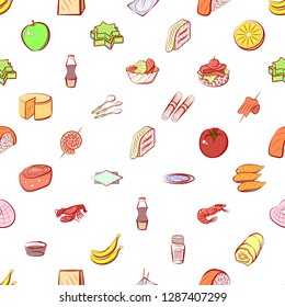 Set of thumbnails. Background for printing, design, web. Usable as icons. Seamless. Colored.