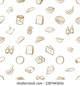 Set of thumbnails. Background for printing, design, web. Usable as icons. Seamless. Binary color.
