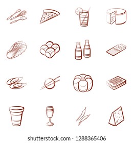 Set of thumbnails. Background for printing, design, web. Usable as icons. Binary color.