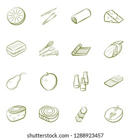 Set of thumbnails. Background for printing, design, web. Usable as icons. Binary color.