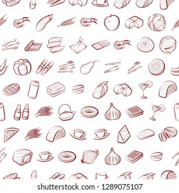 Set of thumbnails. Background for printing, design, web. Usable as icons. Seamless. Binary color.