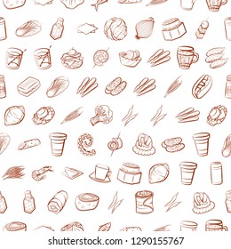 Set of thumbnails. Background for printing, design, web. Usable as icons. Seamless. Binary color.