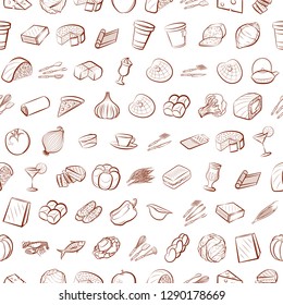 Set of thumbnails. Background for printing, design, web. Usable as icons. Seamless. Binary color.