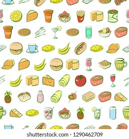 Set of thumbnails. Background for printing, design, web. Usable as icons. Seamless. Colored.