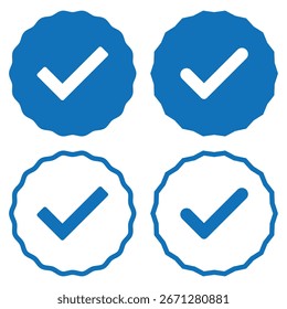 conjunto de marcas de escala homologado . Marca de seleção ícone símbolos coleção . símbolo para o computador site e móvel isolado no fundo branco.  Perfeito para designs de formulários, tarefas e apresentações. eps 10