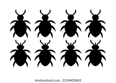 Un conjunto de silueta de Tick