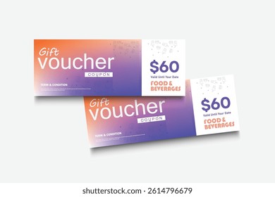 set of ticket gift voucher discount coupon for sale, concert pass, festival ticket