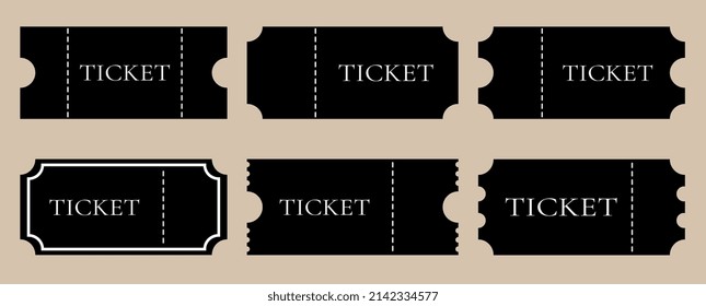 Juego de entradas con un diseño diferente.