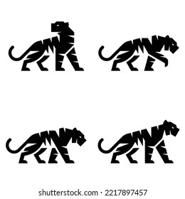 Set of Tiger, Tiger Logo. Icon design. Template elements