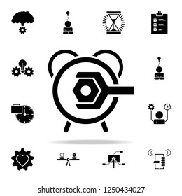 set up time icon. Concentration icons universal set for web and mobile