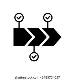 Set of Timeline icon. Workflow, information, progress, step, management, schedule symbol. Vector Illustration.