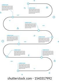 set of timeline infographic 5 step 