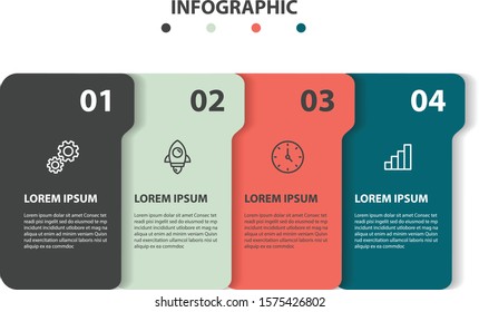 set of timeline infographic 5 step icons