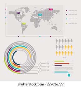 Set of Timeline Infographic Design Templates. Diagrams and Statistics Presentation