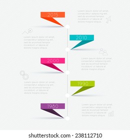 Set of Timeline Infographic Design Templates. Diagrams and Statistics Presentation