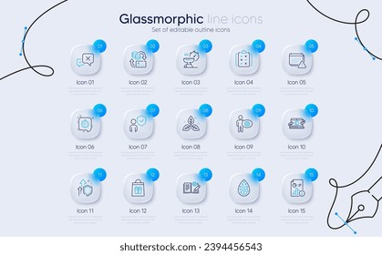 Set of Timer, Reject and Artificial colors line icons for web app. Report, Grill time, Holidays shopping icons. Rule, Improving safety, Engineering documentation signs. Security. Vector