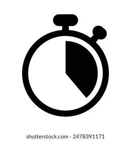 Set von Timer und Stoppuhr-Symbole Kollektion. Countdown-Zeitgeberzeichen. Vektorillustration.
