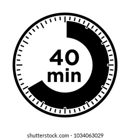 set a timer for 40 minutes.