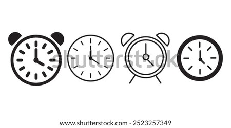 Set of Timers icon. Stopwatch symbol. Cooking time, holding time, baking, delivery and application Timer vector illustration