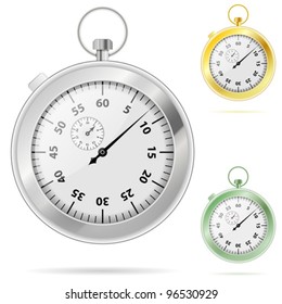 Set of Timers with Various Colors, vector illustration