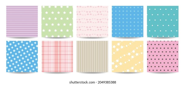 Set of tint block illustration material