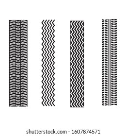 Set Tire icon Vector Illustration design Logo template