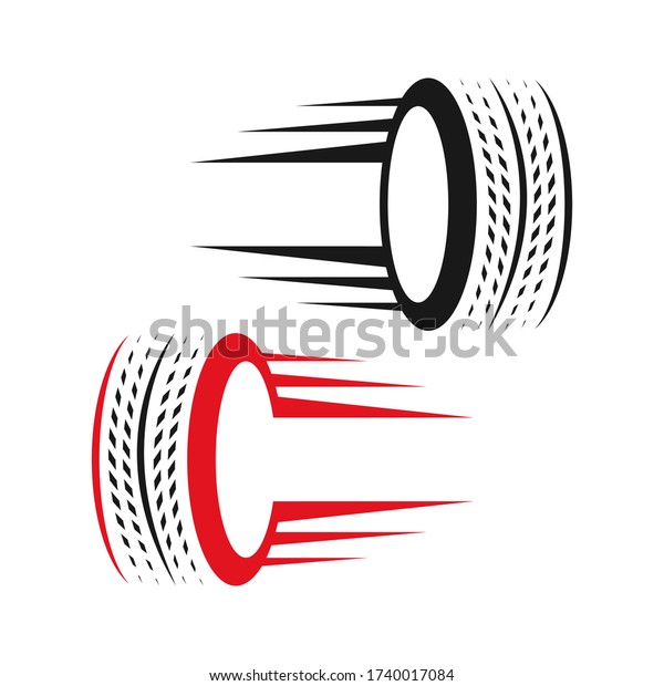 Set of tire icon vector illustration. Tire\
shop logo design\
inspiration.