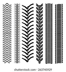 Set Tire Shapes Isolated On White Stock Vector (Royalty Free) 263745929 ...