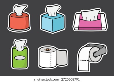 set of tissue good for sticker, badge, element design, printable, etc