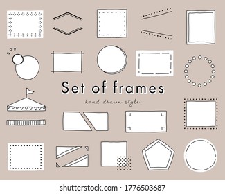 Set von Titelindexvorlagen, Rahmen, Dekoration, Ornament