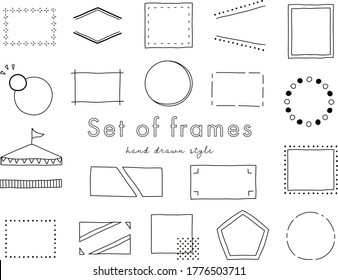 Set of title index template , frame ,decoration, ornament