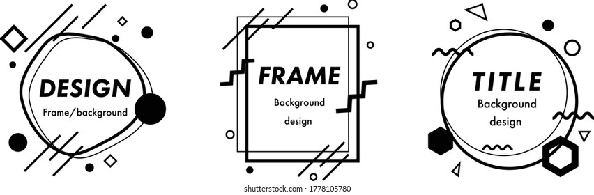 Set of title index template , frame ,decoration, ornament
