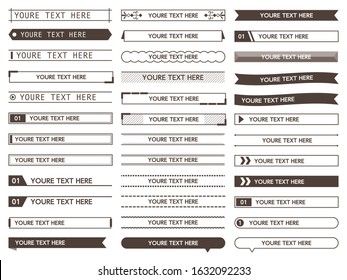 Set of Title Index Tmplete